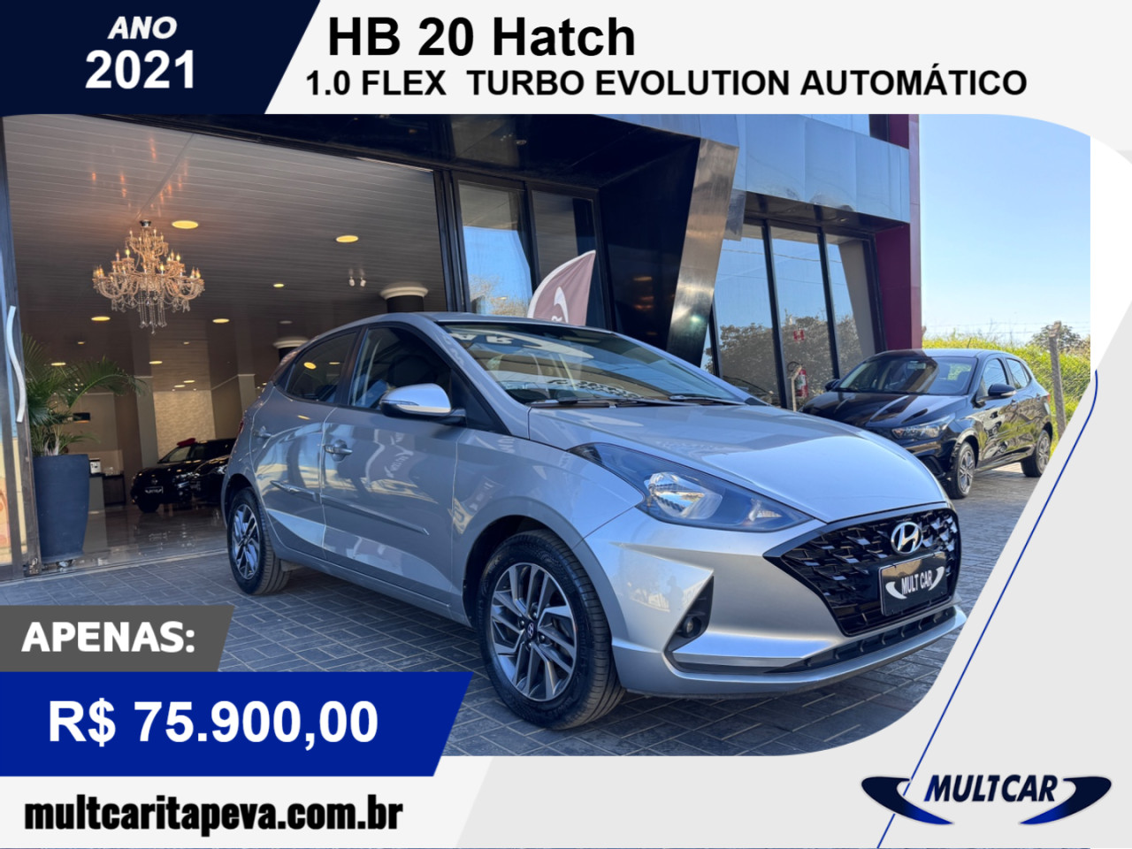 HB 20 Hatch 1.0 12V 4P FLEX TGDI TURBO EVOLUTION AUTOMÁTICO
