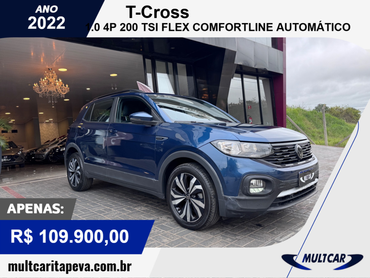T-Cross 1.0 4P 200 TSI FLEX COMFORTLINE AUTOMÁTICO